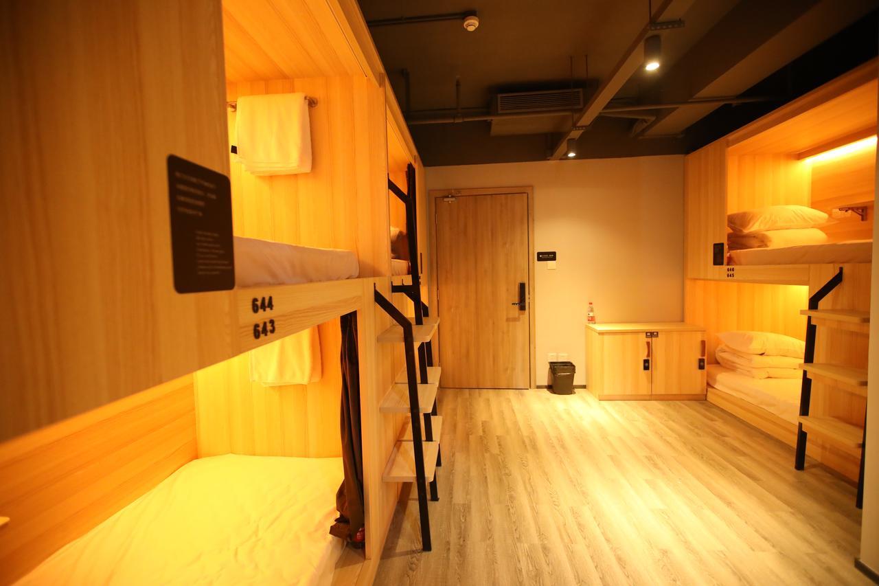 Chengdu Desti Youth Park Hostel Chunxi Road Exterior foto